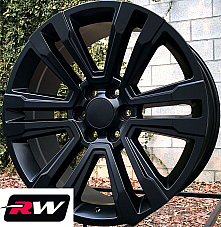 GMC Sierra 1500 Denali OE Replica 20 inch Satin Black wheels