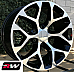 GM Accessory CK156 OE Replica  20 inch Machined Black Snowflake wheels