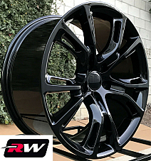 20 x9 inch Dodge Durango Spider Monkey OE Replica Wheels Gloss Black Rims