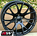 Dodge Challenger SRT Hellcat style Matte Black wheels