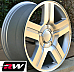 Chevy Silverado 1500 Texas Edition  OE Replica 20 inch Machined Silver wheels