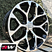 GM Accessory CK156 OE Replica 24 inch Machined Black 6 Snowflake wheels
