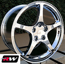 Chevy Corvette C5 Y2K Corvette OE Replica Chrome wheels