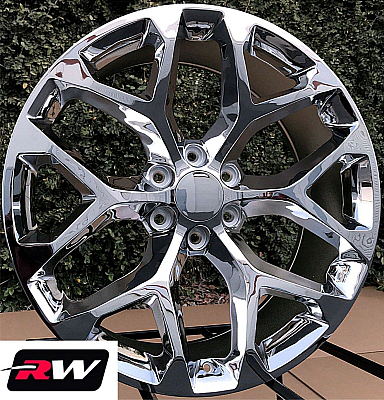GM Accessory CK156 Replica 22 inch Chrome Snowflake wheels
