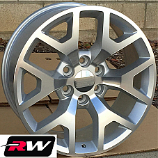 GMC Sierra OE Replica 20 inch Honeycomb Machined Silver wheels