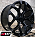 GM Accessory CK156 OE Replica 24 inch Gloss Black Snowflake wheels