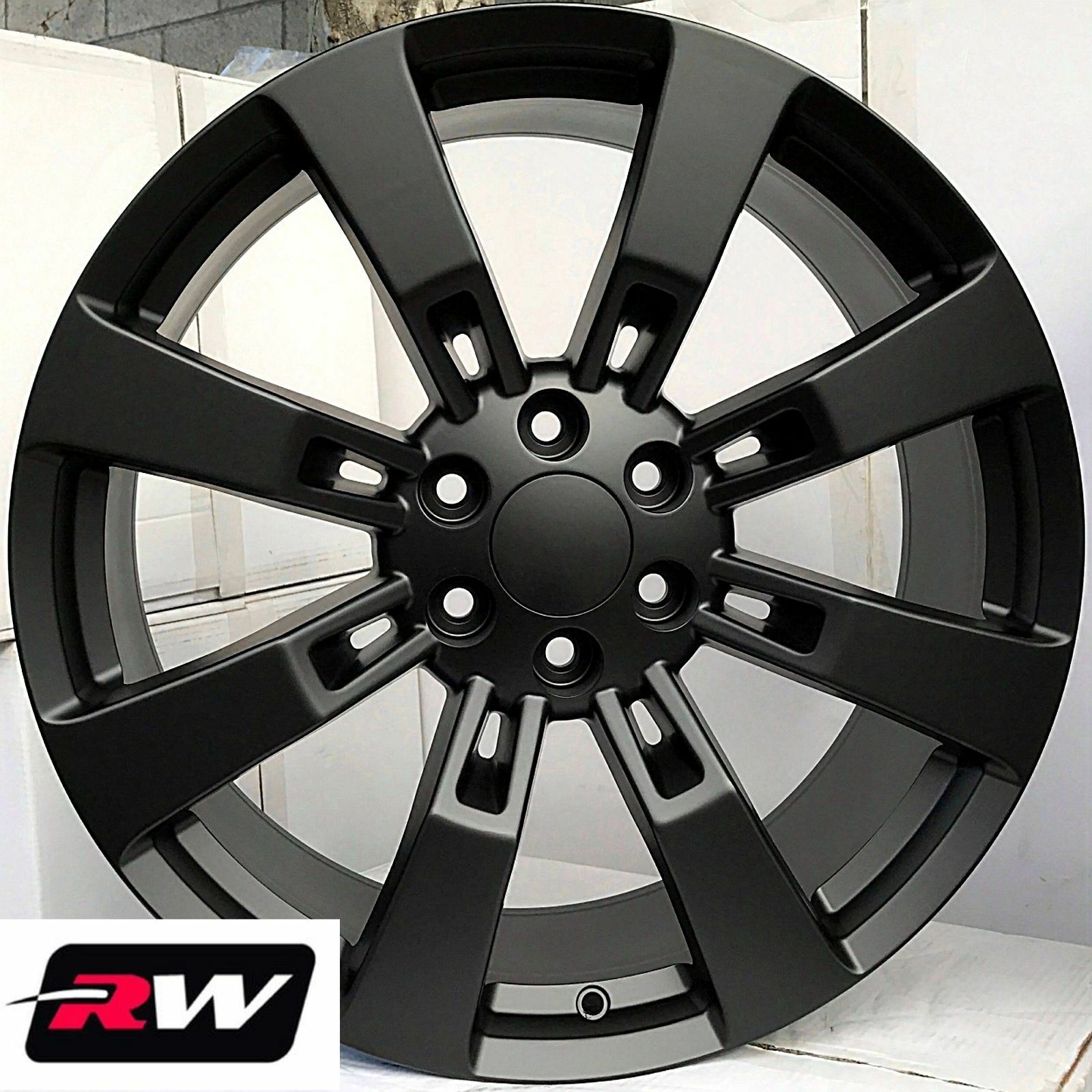 20 inch Chevy Silverado Factory Style Denali Wheels CK375 Satin Black Rims