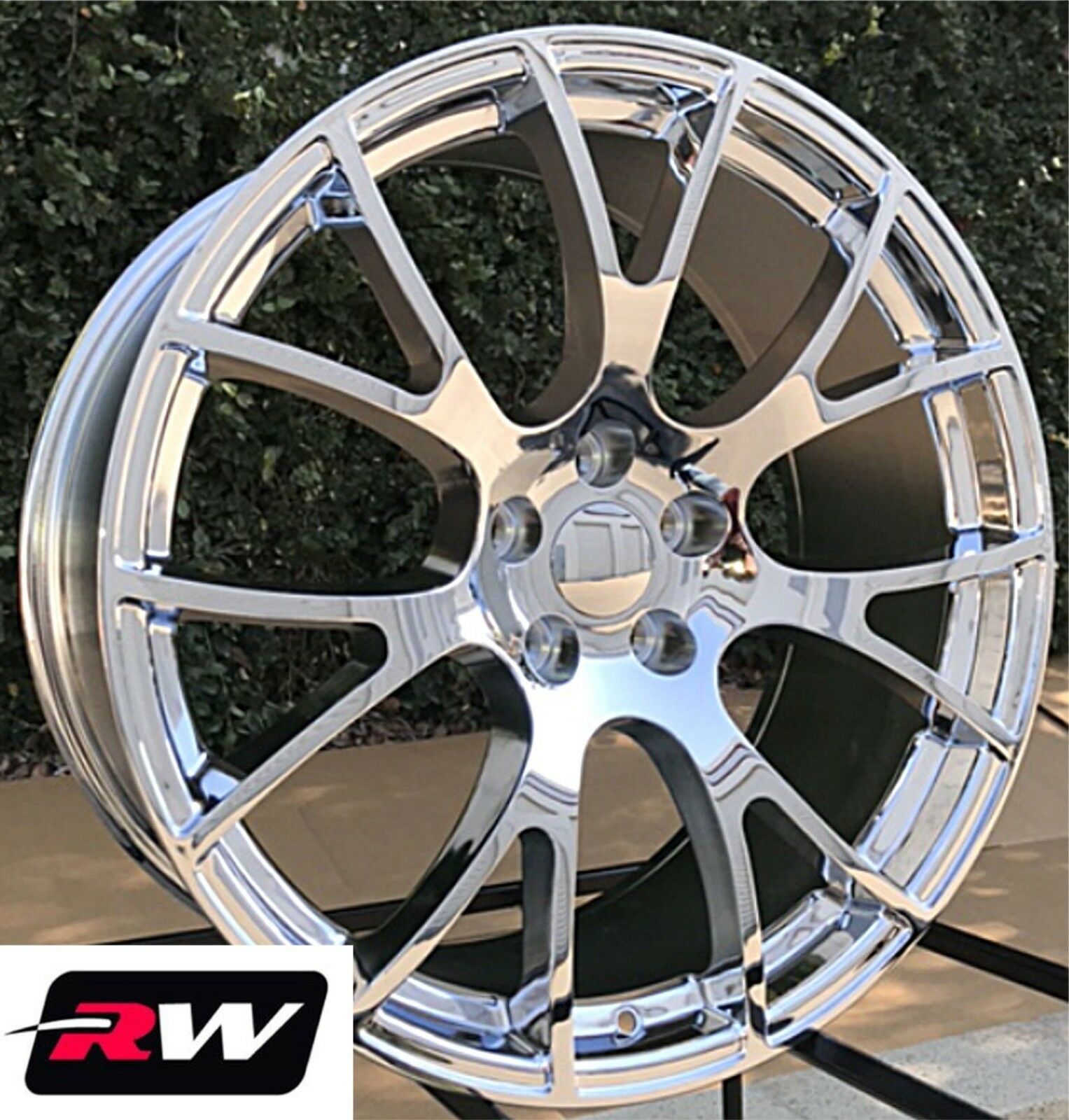 20 inch 20x9 RW Wheels for Dodge Magnum Chrome Rims Challenger Hellcat ...