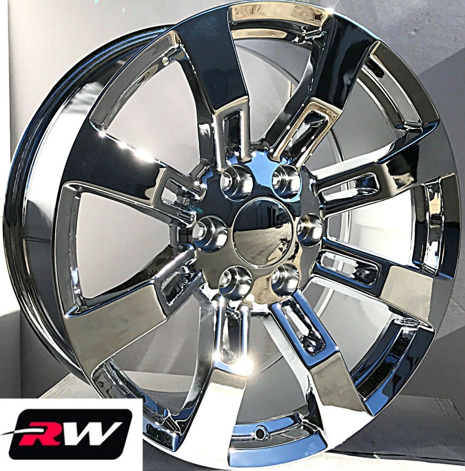20 inch RW CK375 Wheels for Chevy Silverado 1500 Chrome Rims 6x139.7 ...